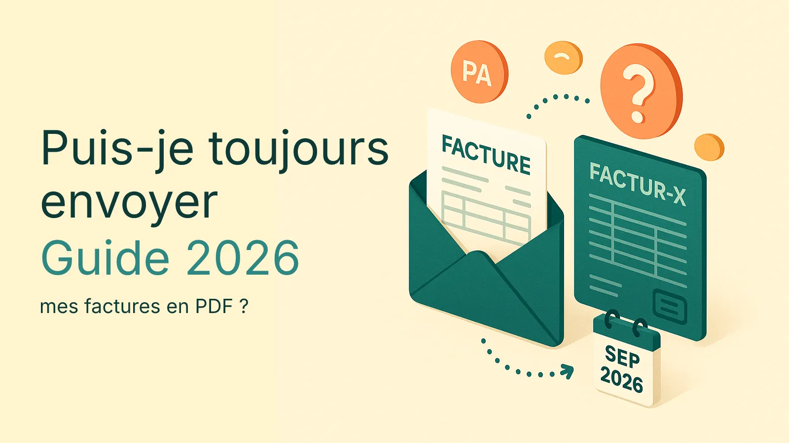 Facture PDF envoyée par email en 2026 : ce qui change et ce qui reste valable